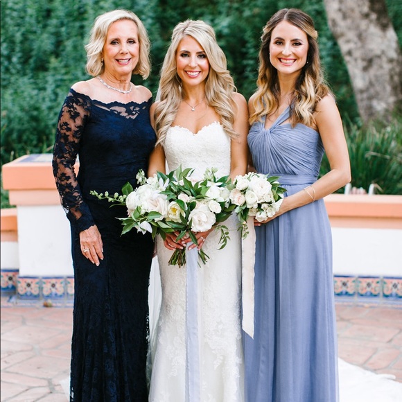Amsale Bridesmaid Dress G878c Slate 